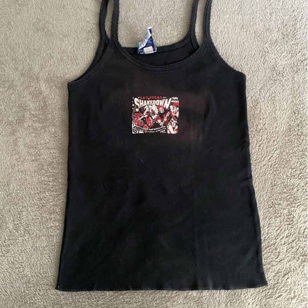 Las Vegas Shakedown Punk Rock Black Tank Top